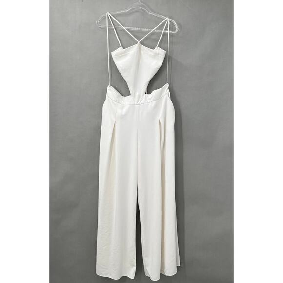 29. PatBO Cut Out Jumpsuit Womens 12 Resort Glam Modern Bridal Goddesscore - Picture 3 of 7